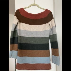 Theory striped cashmere sweater